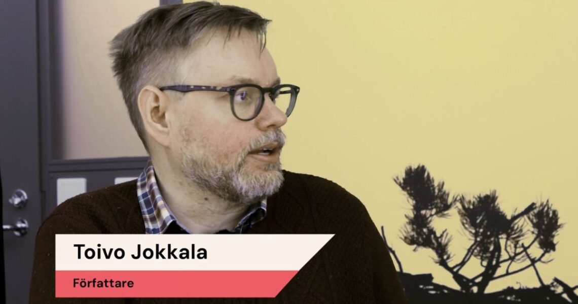 Henkilön kuva ja teksti: Toivo Jokkala författare.